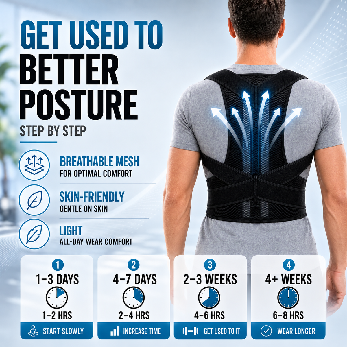Thrives Outdoor | PostuRise Adjustable Unisex Posture Corrector