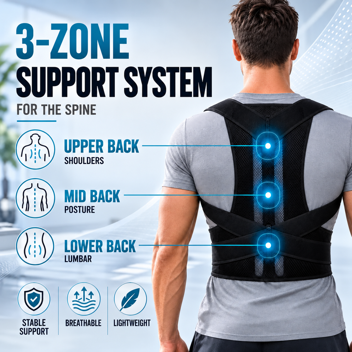 Thrives Outdoor | PostuRise Adjustable Unisex Posture Corrector