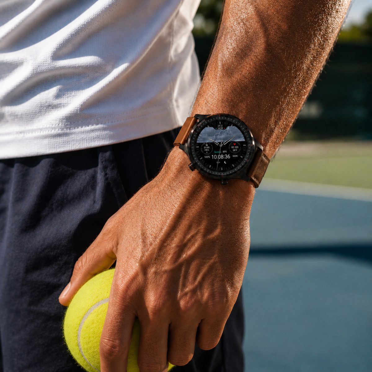 Thrives Outdoor | Round HD Touchscreen Smartwatch