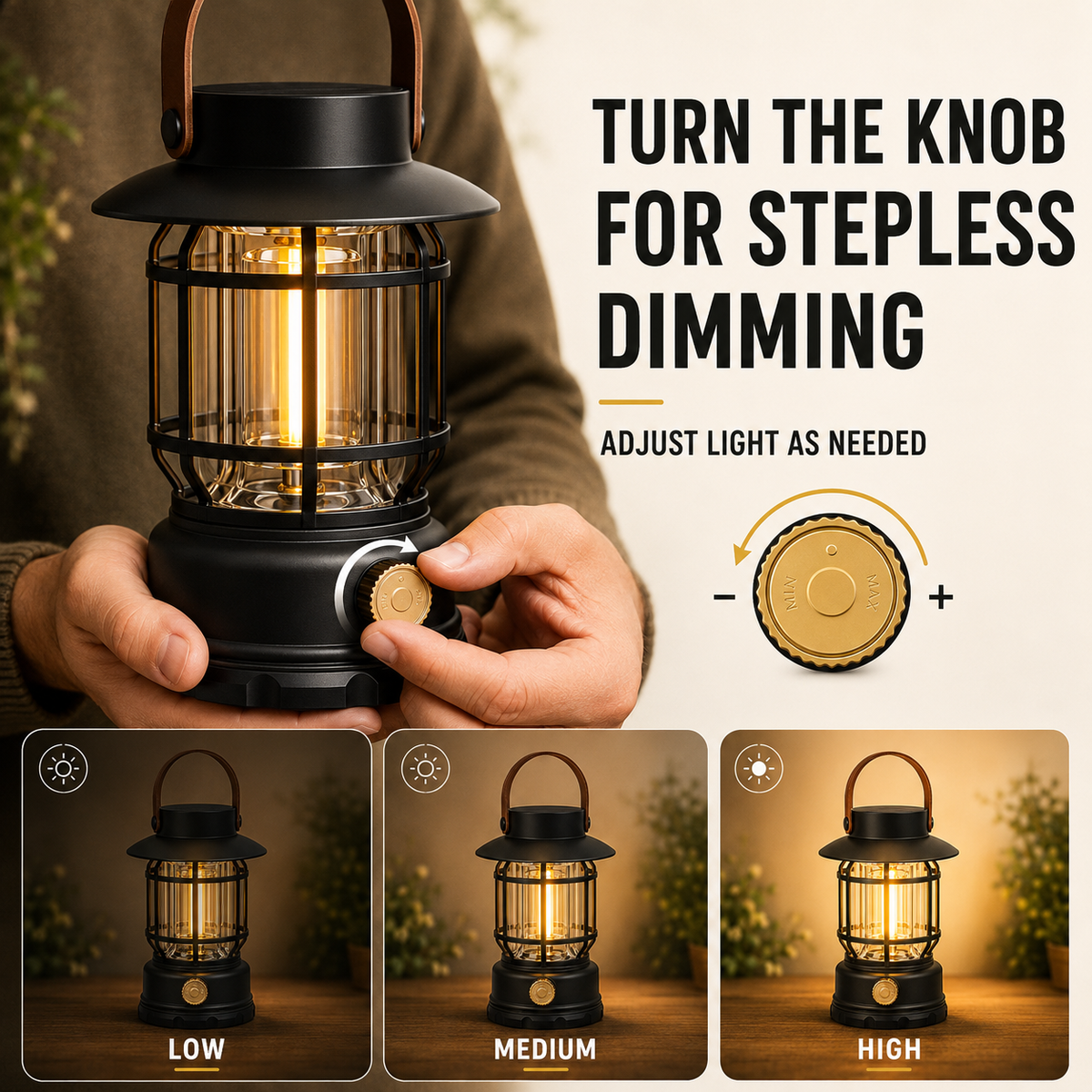 Thrives Outdoor | Solantis Portable 360-Degree LED Camping Lantern