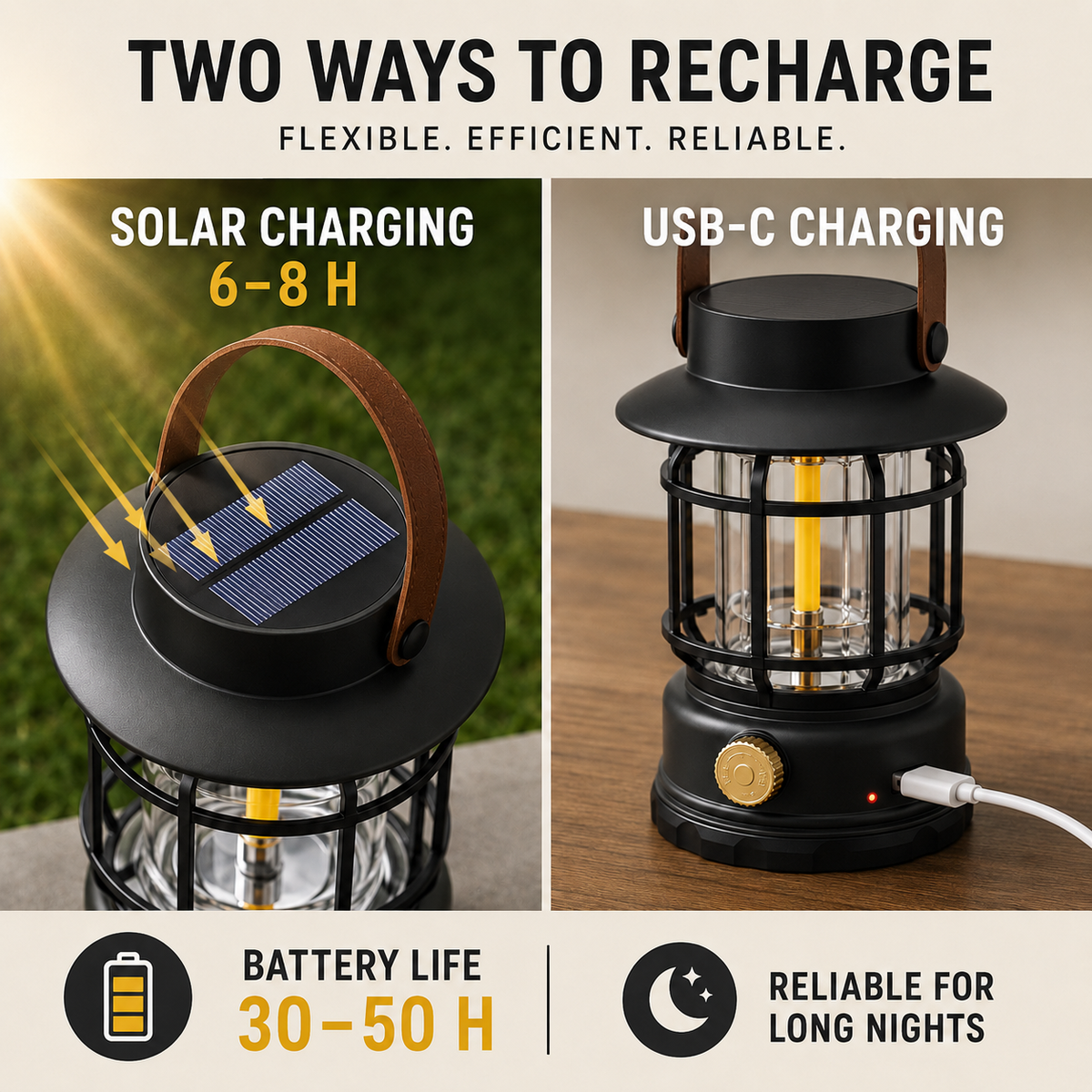Thrives Outdoor | Solantis Portable 360-Degree LED Camping Lantern