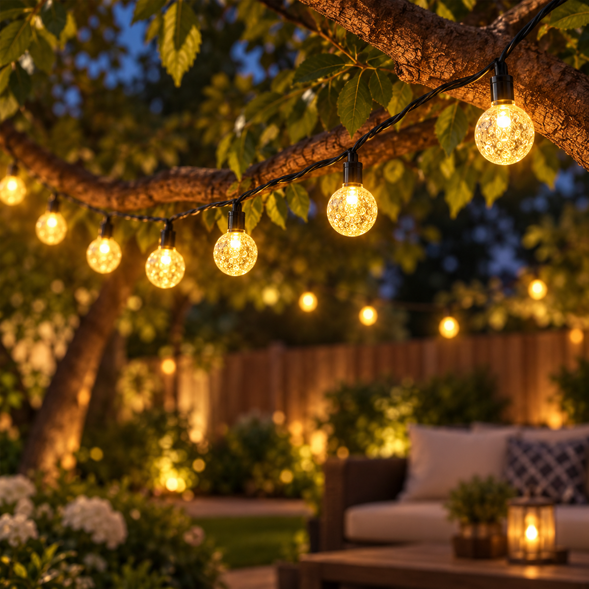 Thrives Outdoor | SolarGlow Crystal Lights