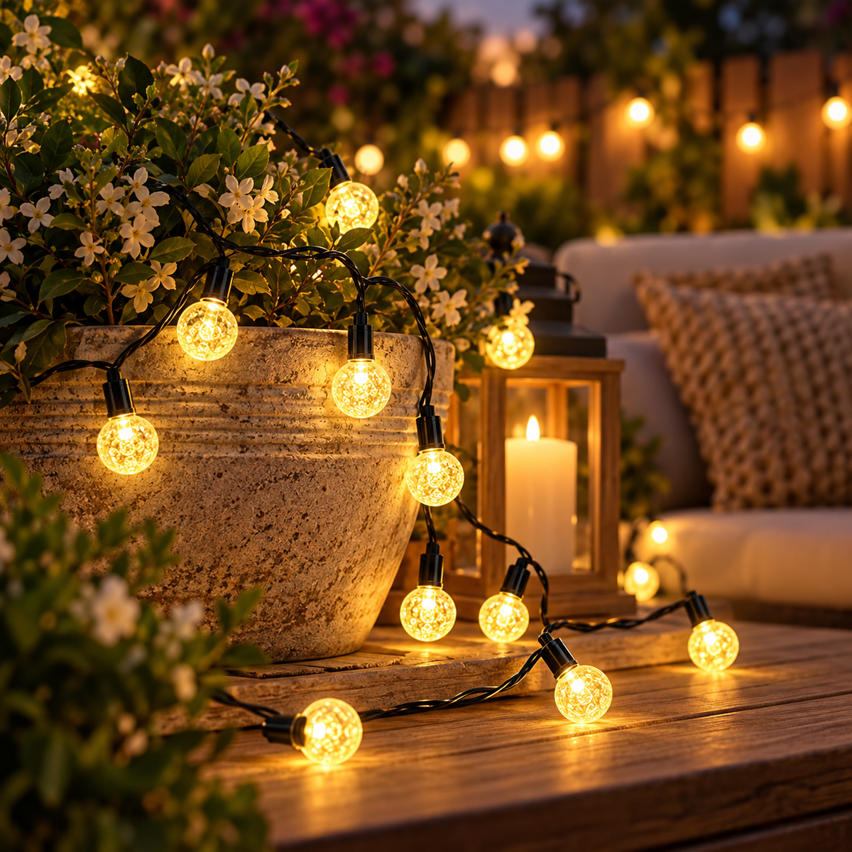 Thrives Outdoor | SolarGlow Crystal Lights
