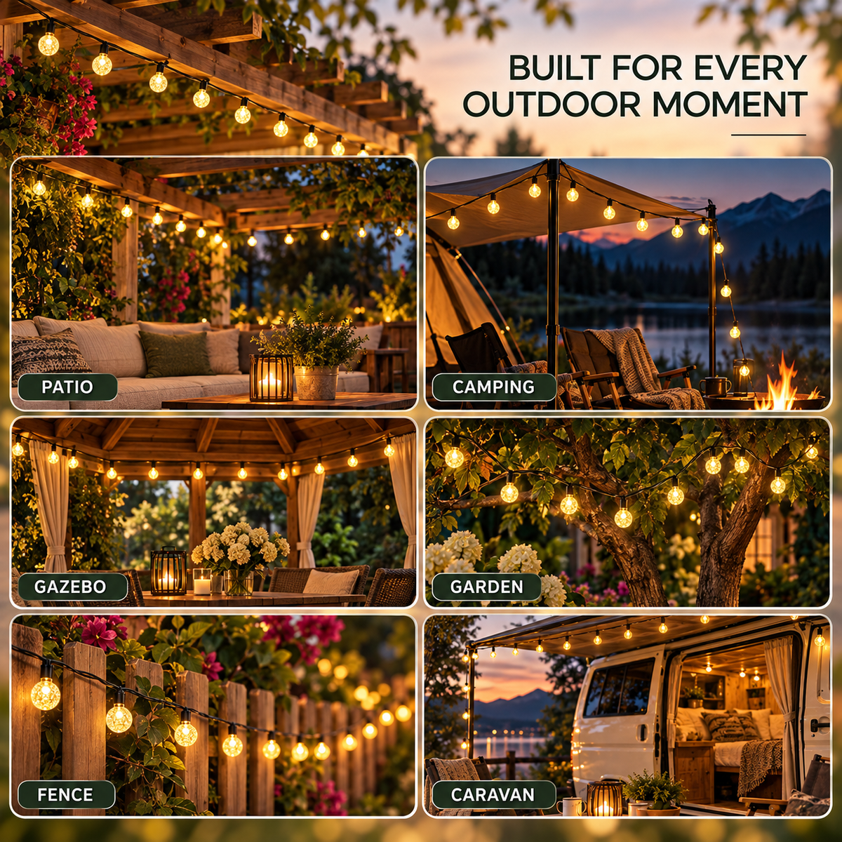 Thrives Outdoor | SolarGlow Crystal Lights