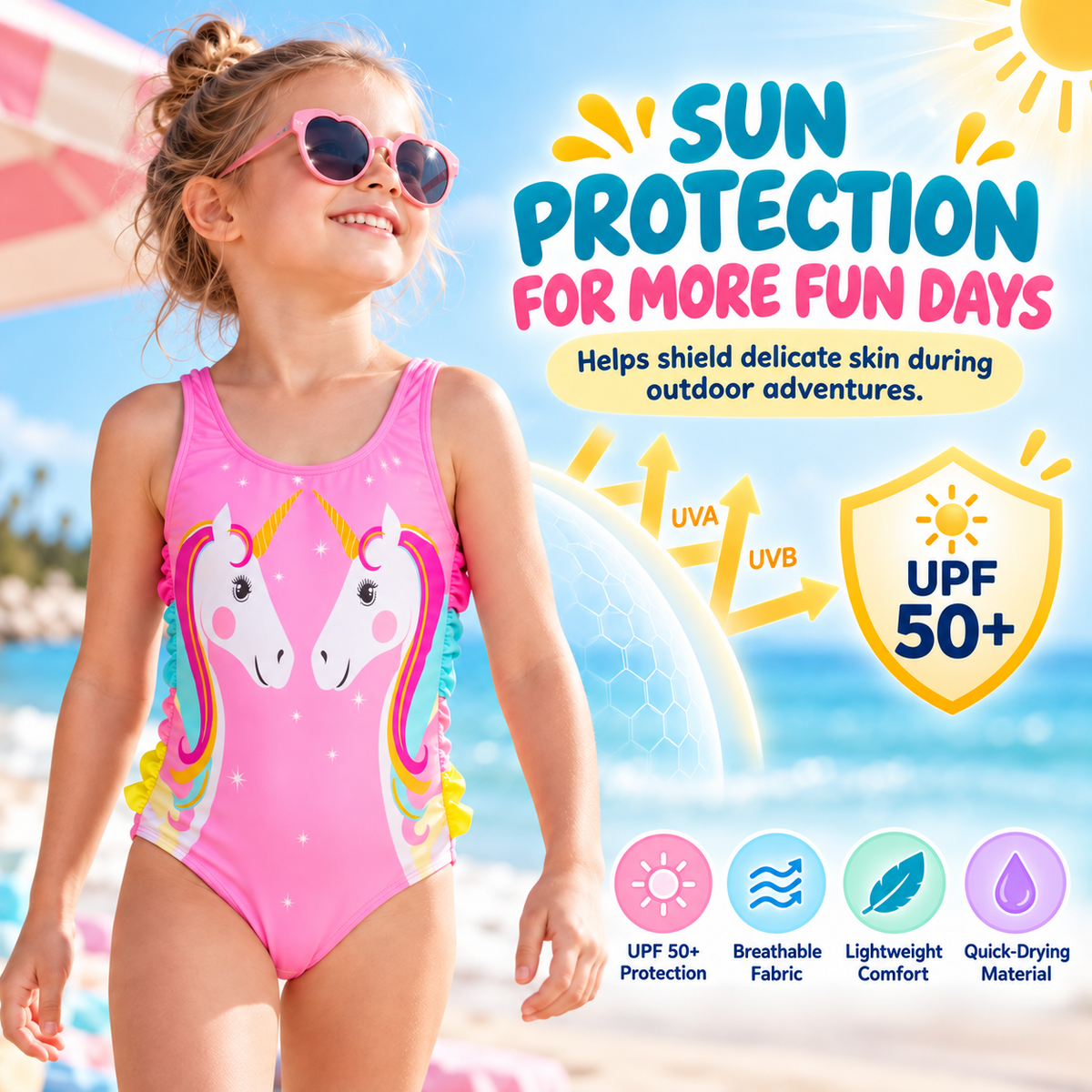 Thrives Outdoor | SplashTide Playful One-Piece Swimsuit