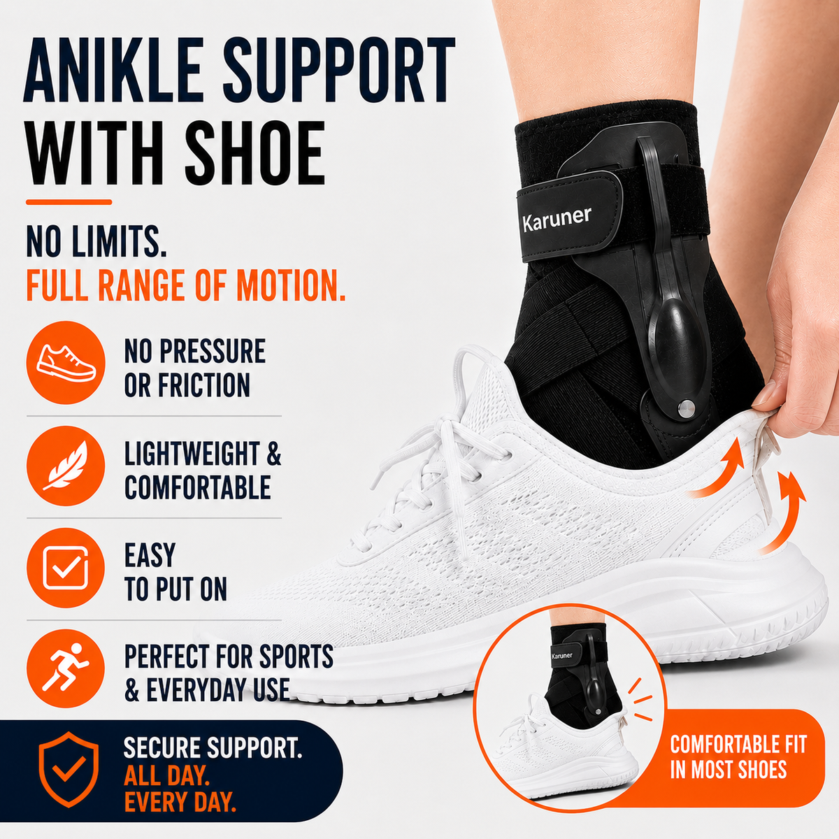Thrives Outdoor | Ankuraid Adjustable Ankle Support Brace