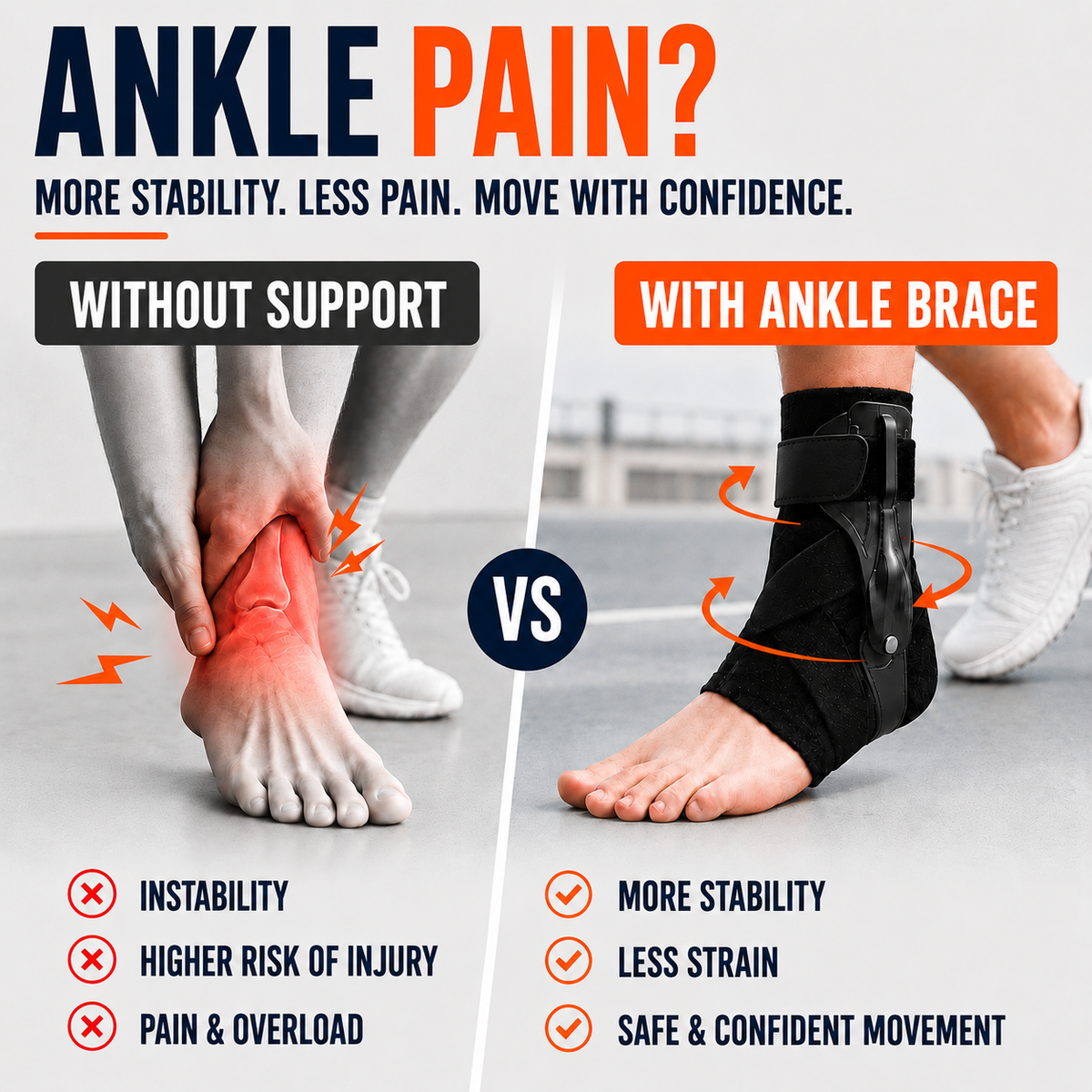 Thrives Outdoor | Ankuraid Adjustable Ankle Support Brace
