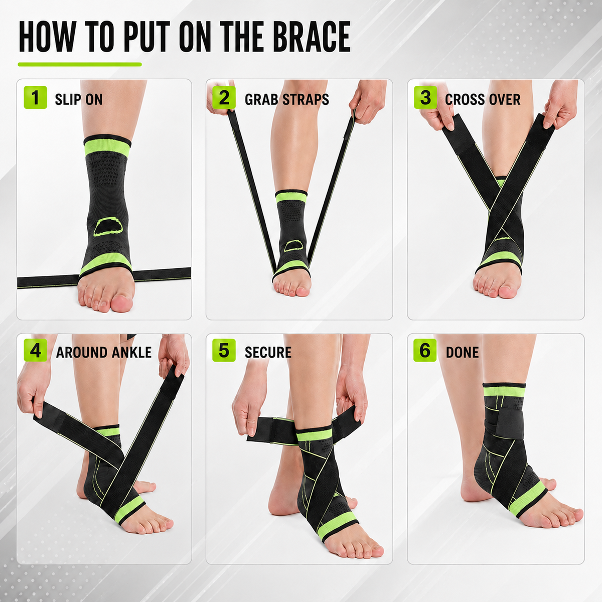 Thrives Outdoor | StrideVail Adjustable Ankle Compression Wrap