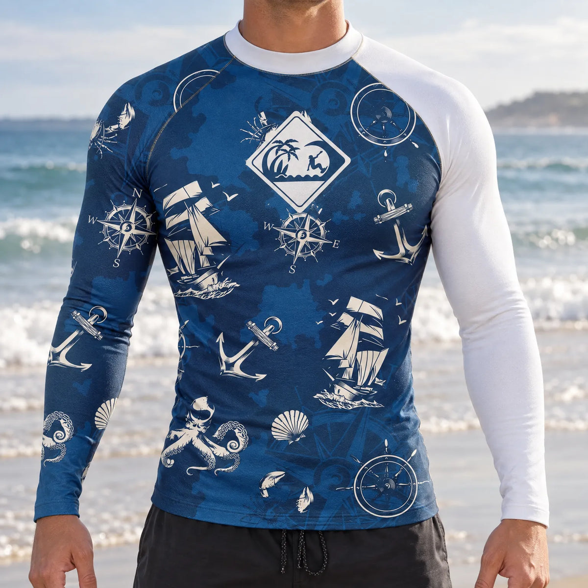 Thrives Outdoor | Surgeguard Long Sleeve Rashguard For Men