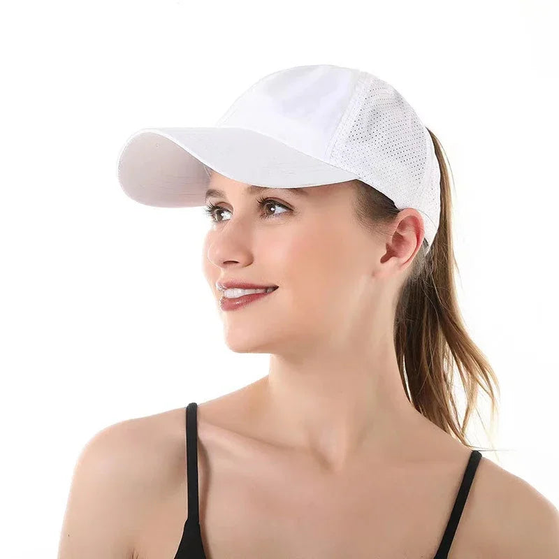 Thrives Outdoor | Vekora Women's Adjustable Baseball Cap With Ponytail Opening