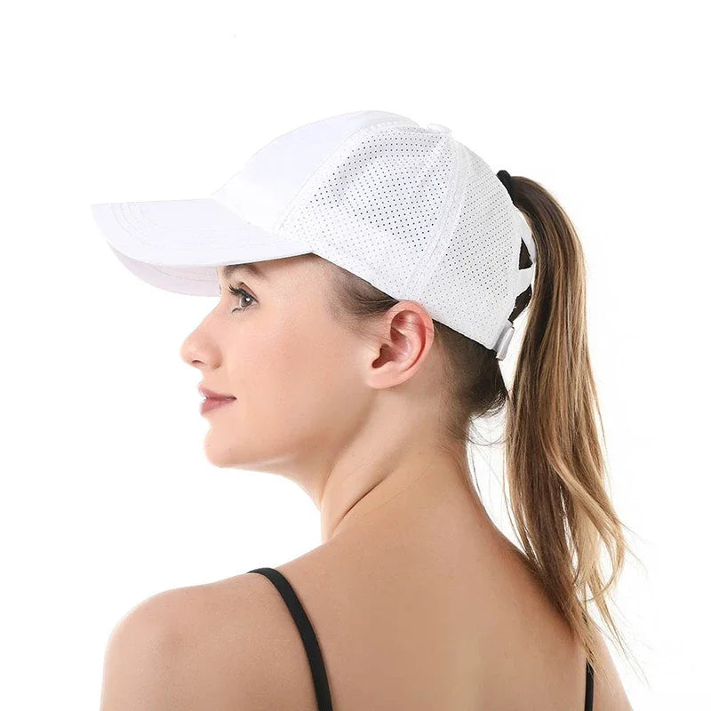 Thrives Outdoor | Vekora Women's Adjustable Baseball Cap With Ponytail Opening