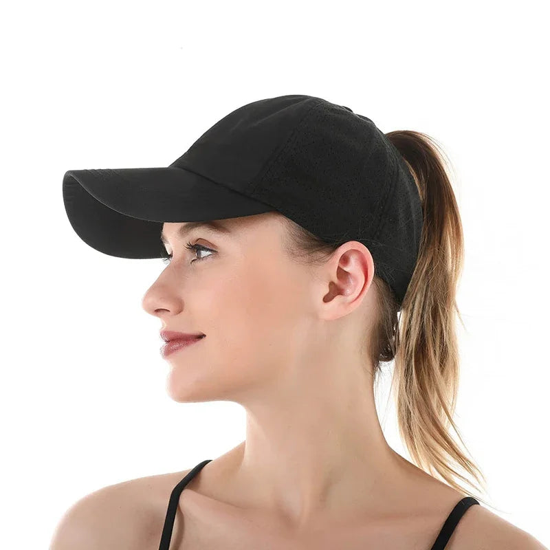 Thrives Outdoor | Vekora Women's Adjustable Baseball Cap With Ponytail Opening