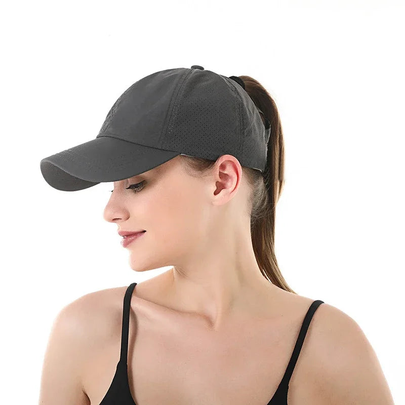 Thrives Outdoor | Vekora Women's Adjustable Baseball Cap With Ponytail Opening