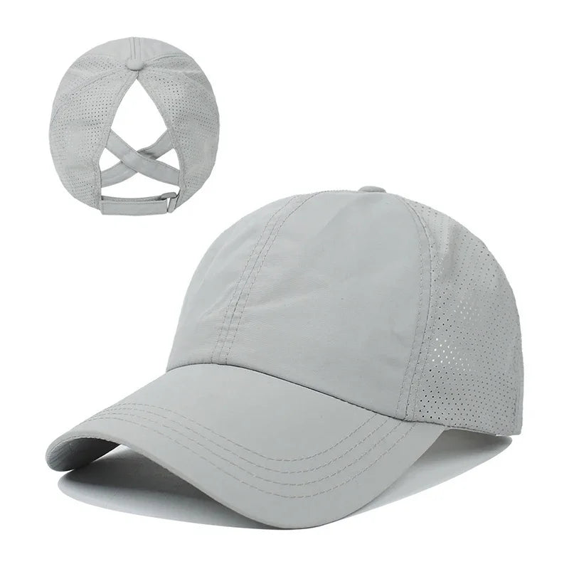 Thrives Outdoor | Vekora Women's Adjustable Baseball Cap With Ponytail Opening