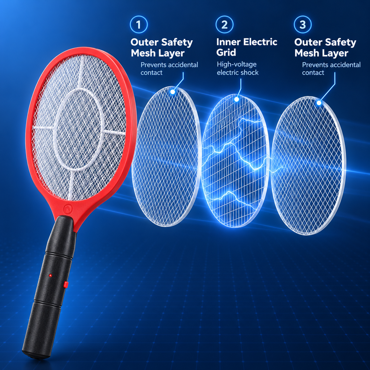 Thrives Outdoor | Zaptra Handheld Electric Fly Swatter