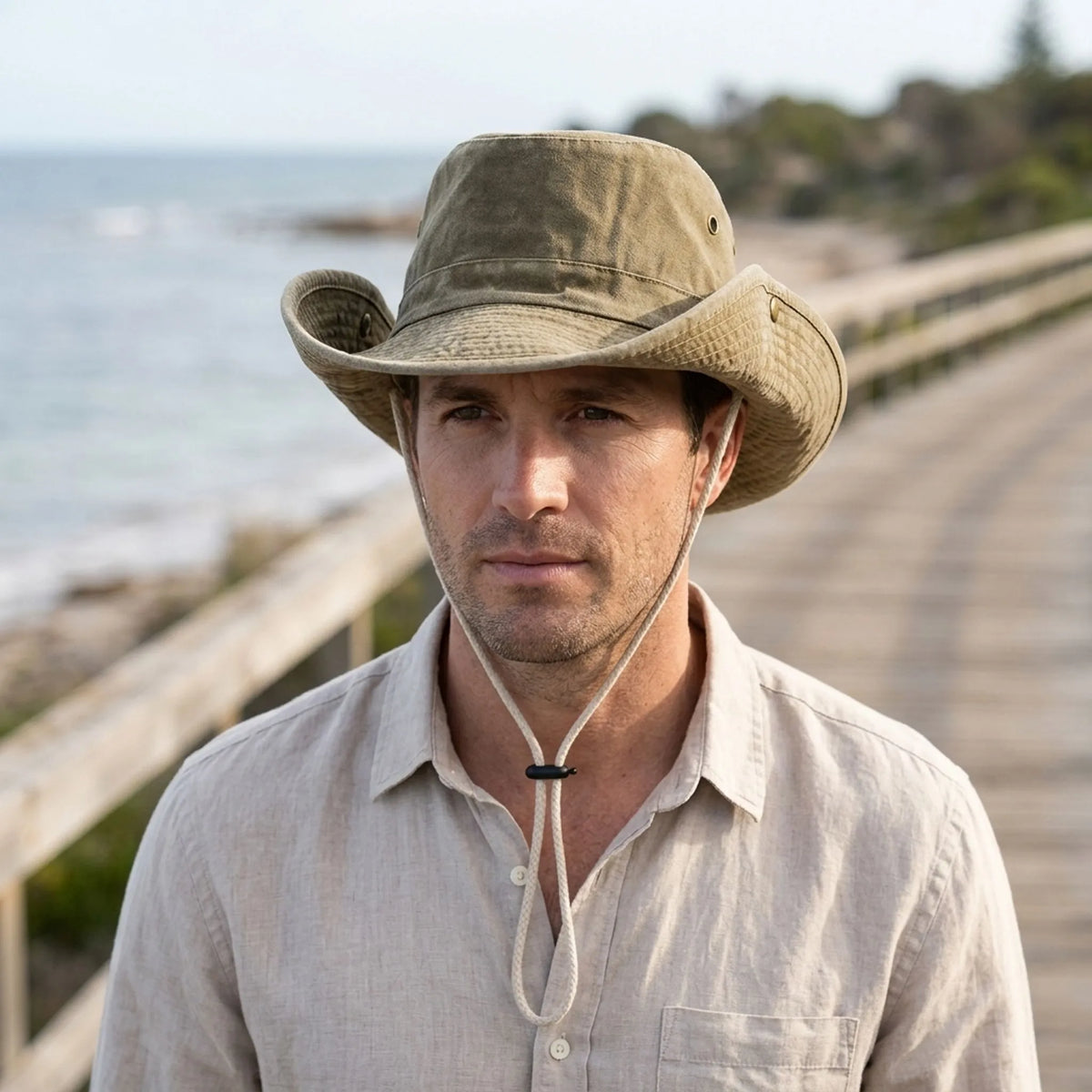 Ventilated Wide Brim Outdoor Sun Hat