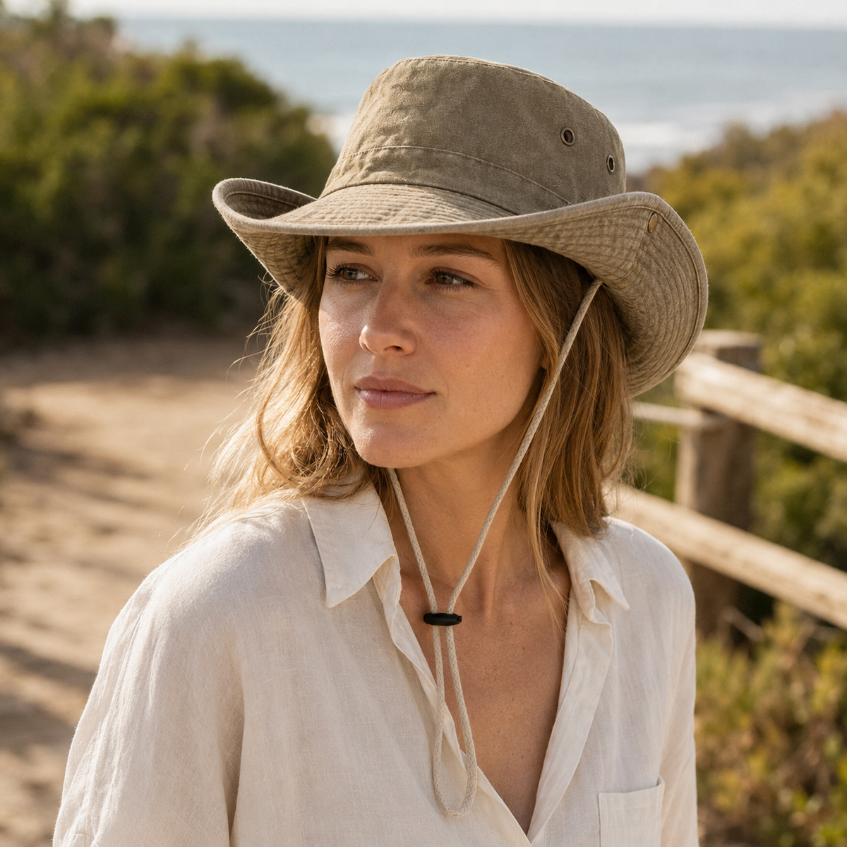 Ventilated Wide Brim Outdoor Sun Hat