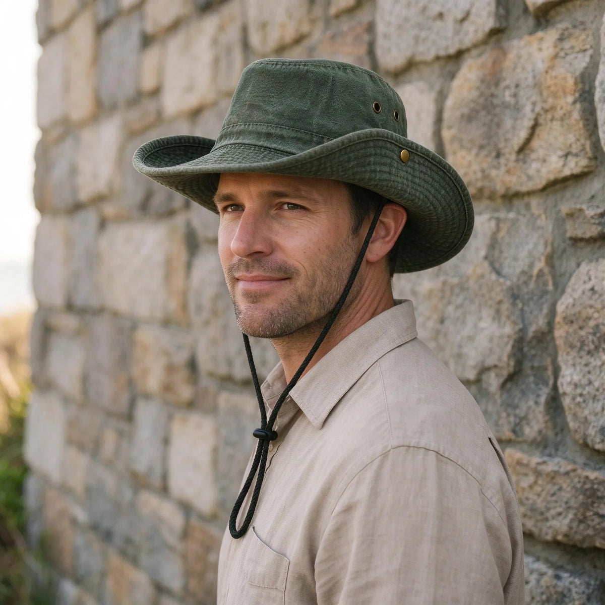 Ventilated Wide Brim Outdoor Sun Hat