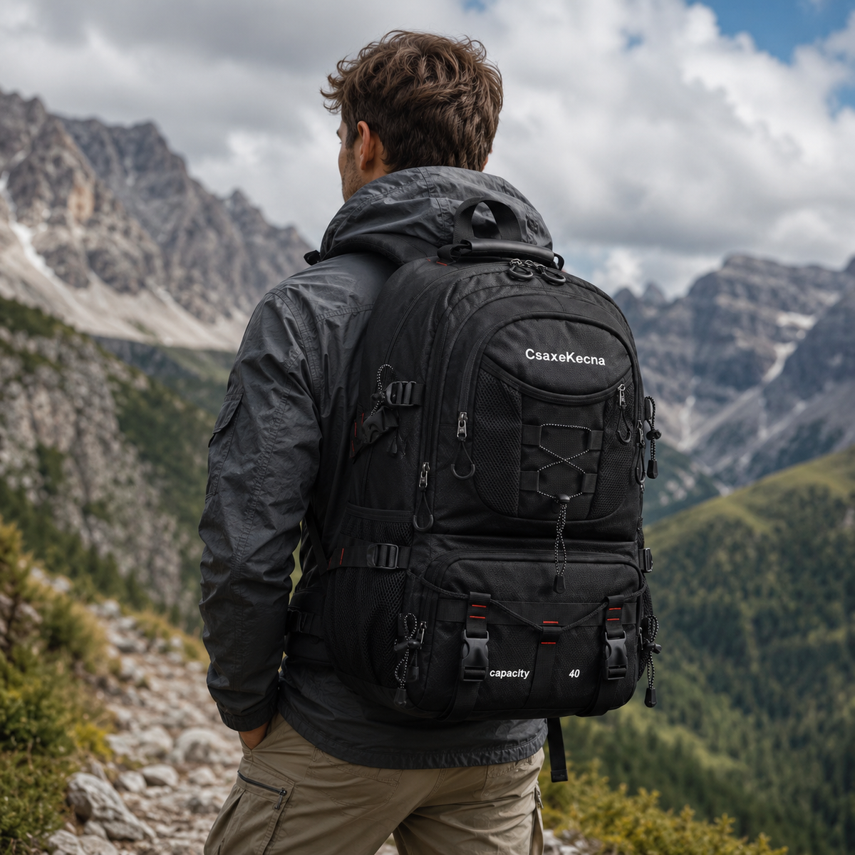 Thrives Outdoor | BergTrail Pro 40L Hiking Backpack with USB Charging