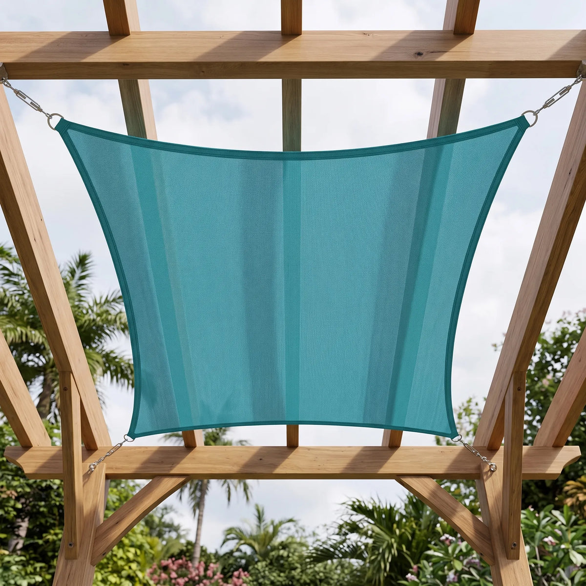 Waterproof Outdoor Shade Sail For Rain Shower Defence