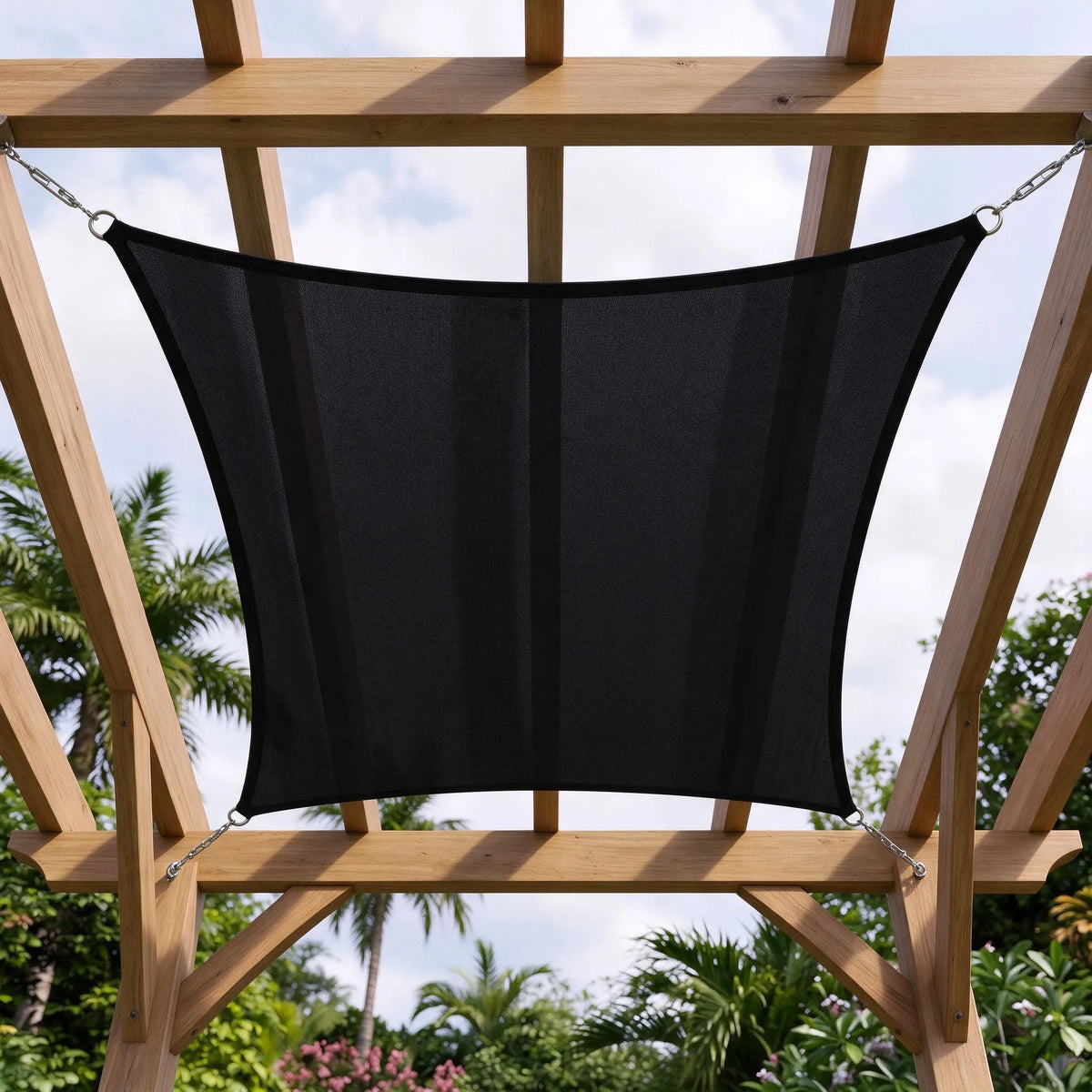 Waterproof Outdoor Shade Sail For Rain Shower Defence