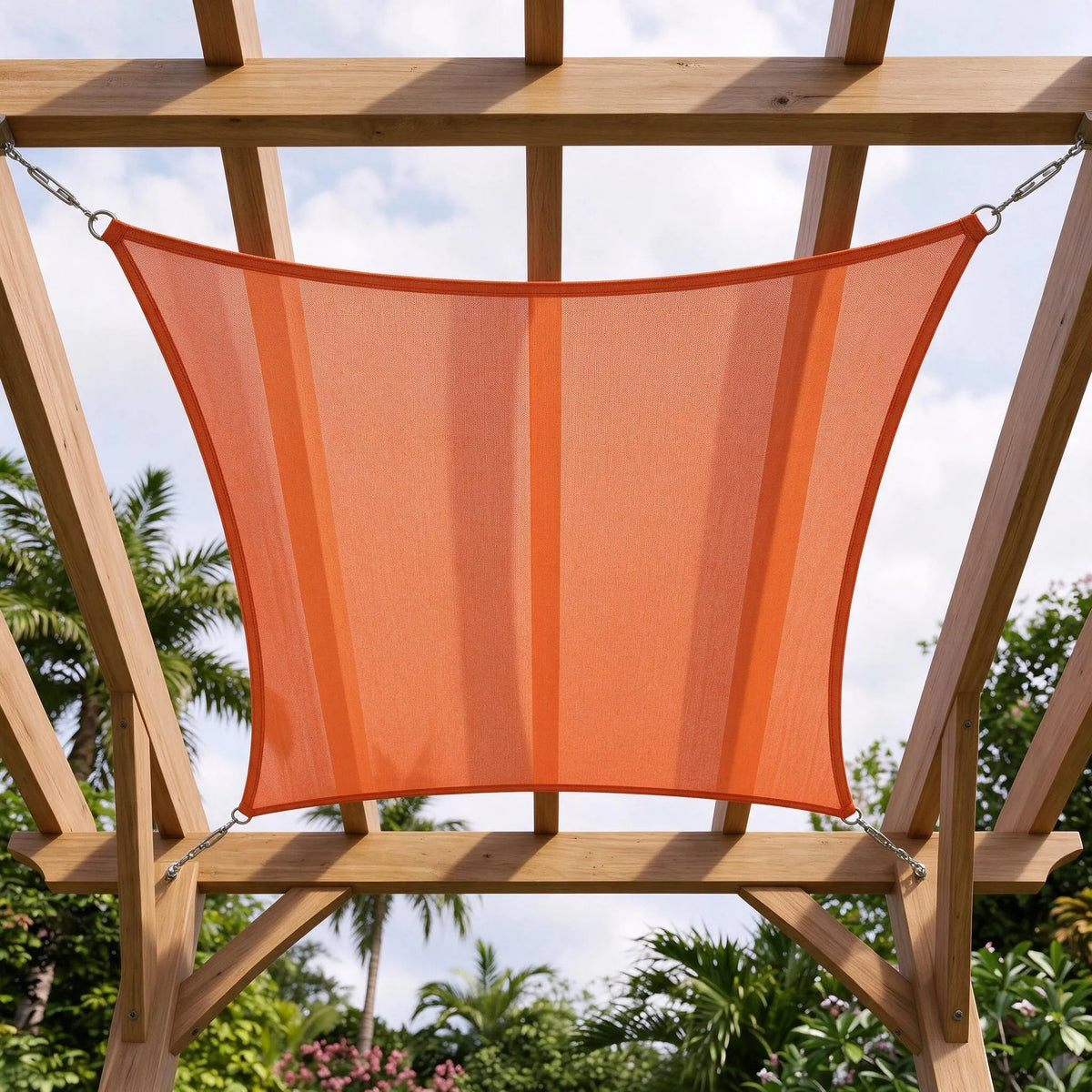 Waterproof Outdoor Shade Sail For Rain Shower Defence