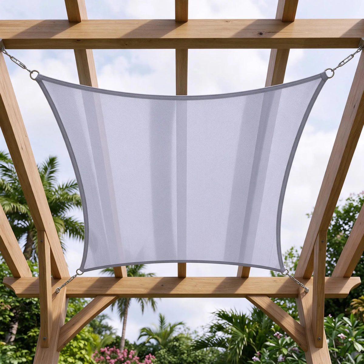 Waterproof Outdoor Shade Sail For Rain Shower Defence