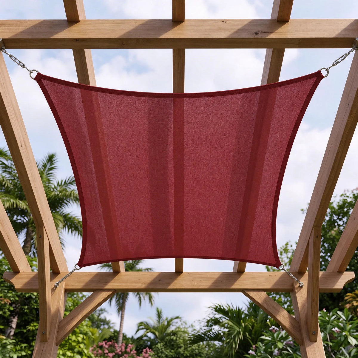 Waterproof Outdoor Shade Sail For Rain Shower Defence