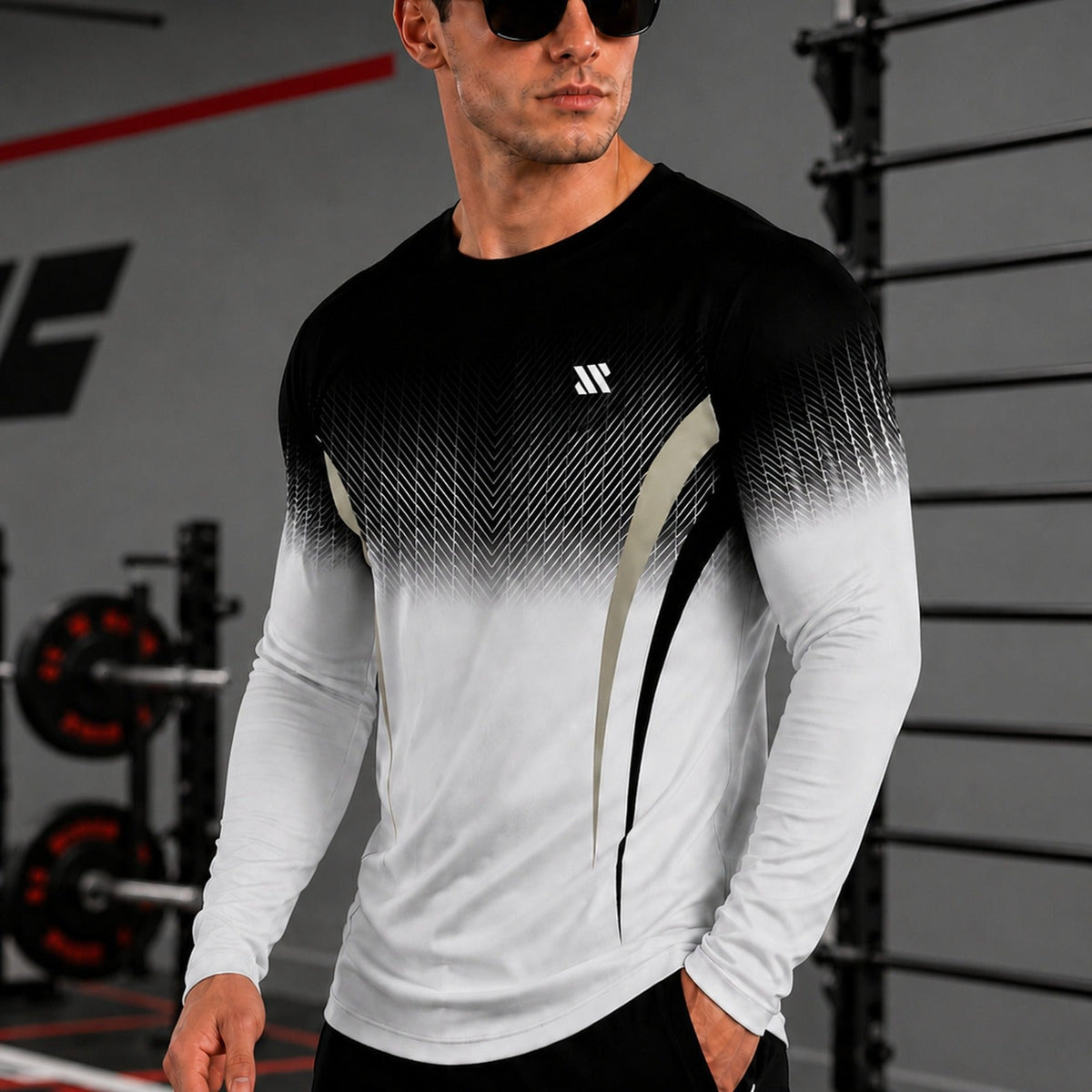 Long Sleeve Sports Fabric T-Shirt with UV Protection