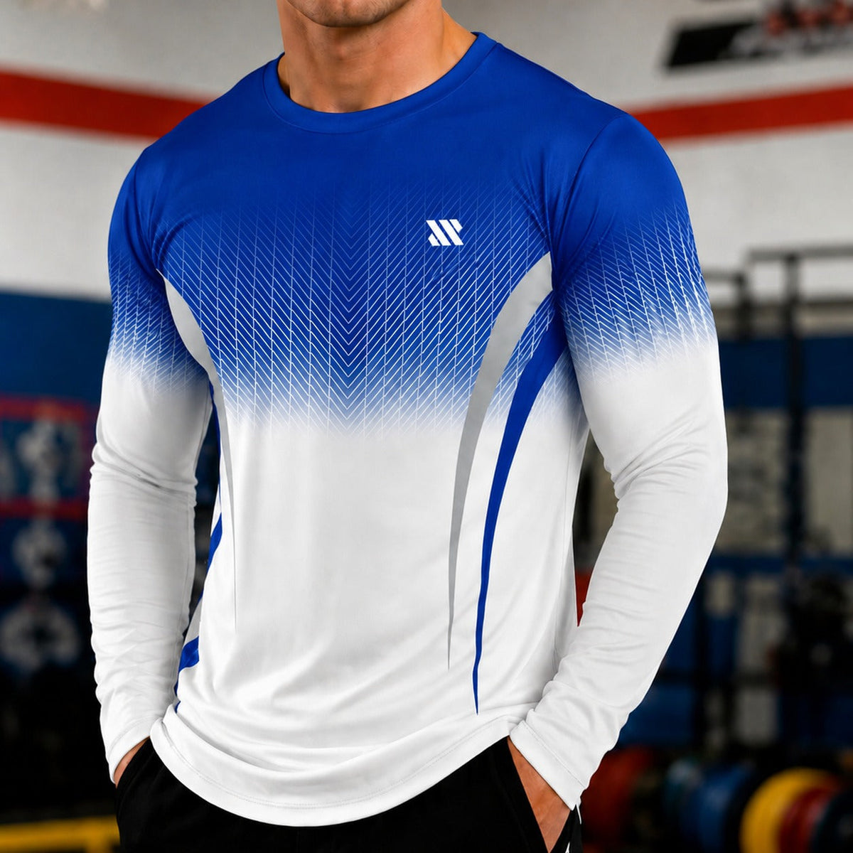 Long Sleeve Sports Fabric T-Shirt with UV Protection
