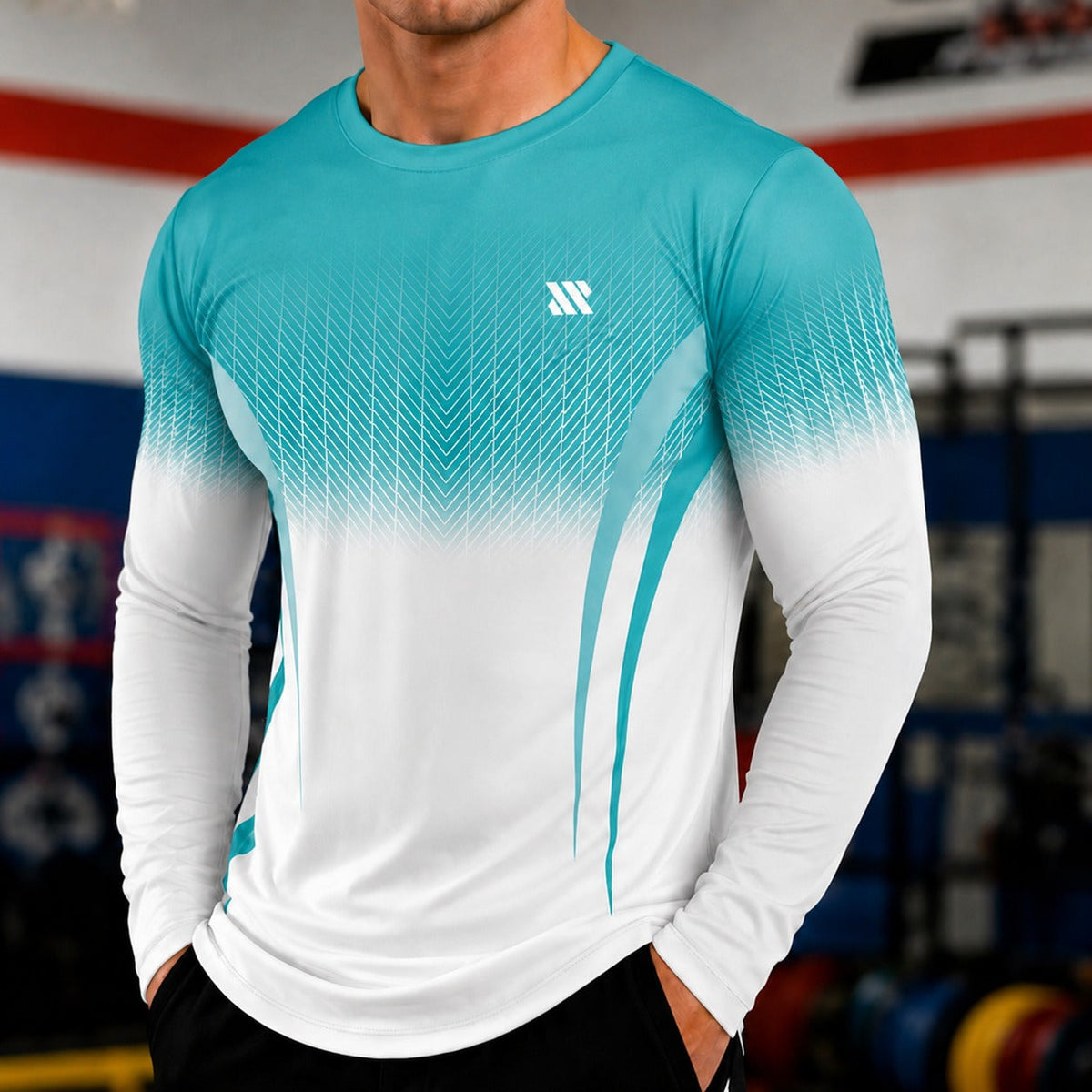 Long Sleeve Sports Fabric T-Shirt with UV Protection