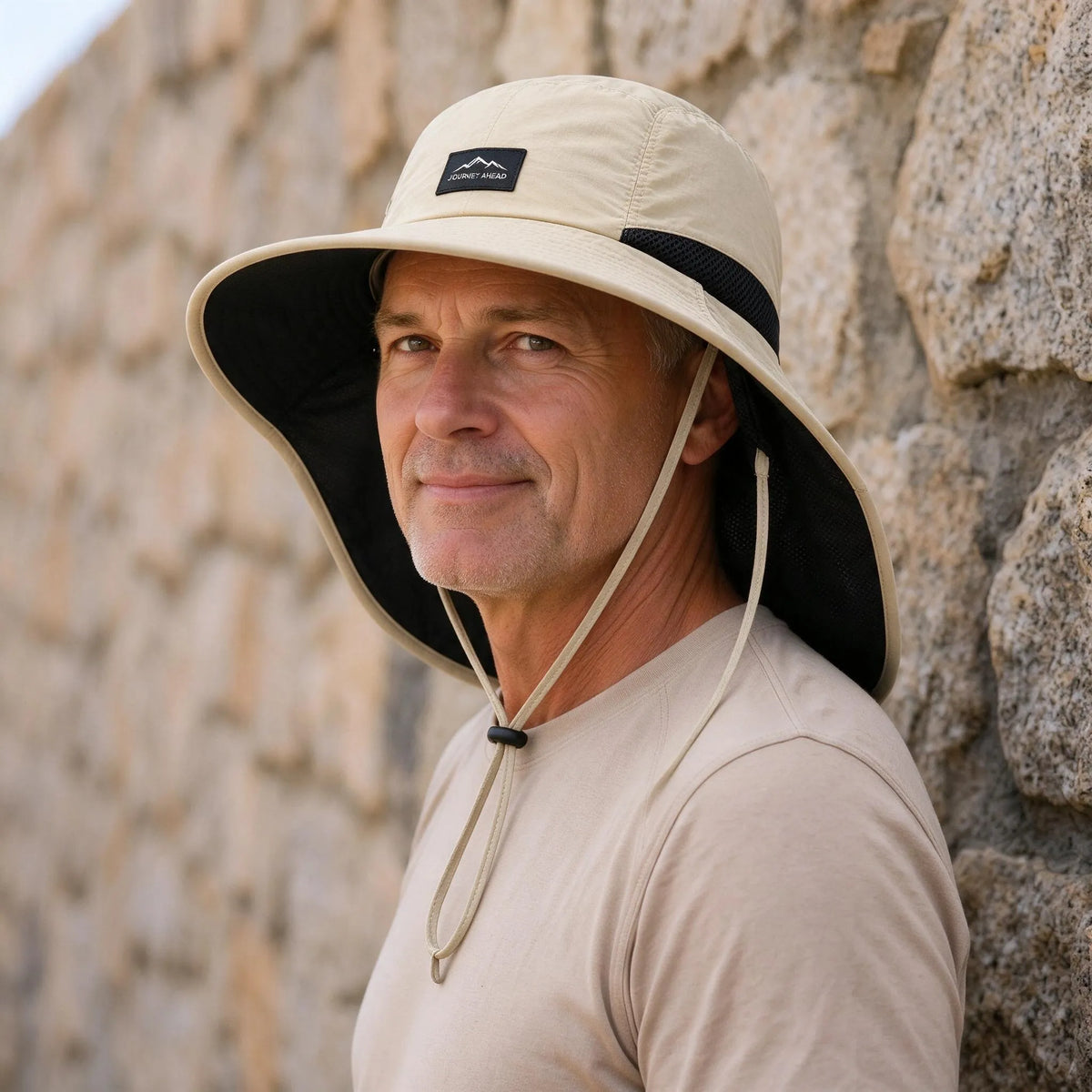 Wide Brim Sun Beach Hat With Flap | UPF 50+