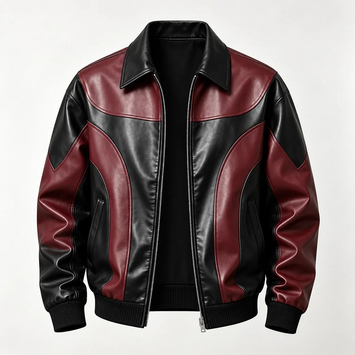 Leather Bomber Jacket
