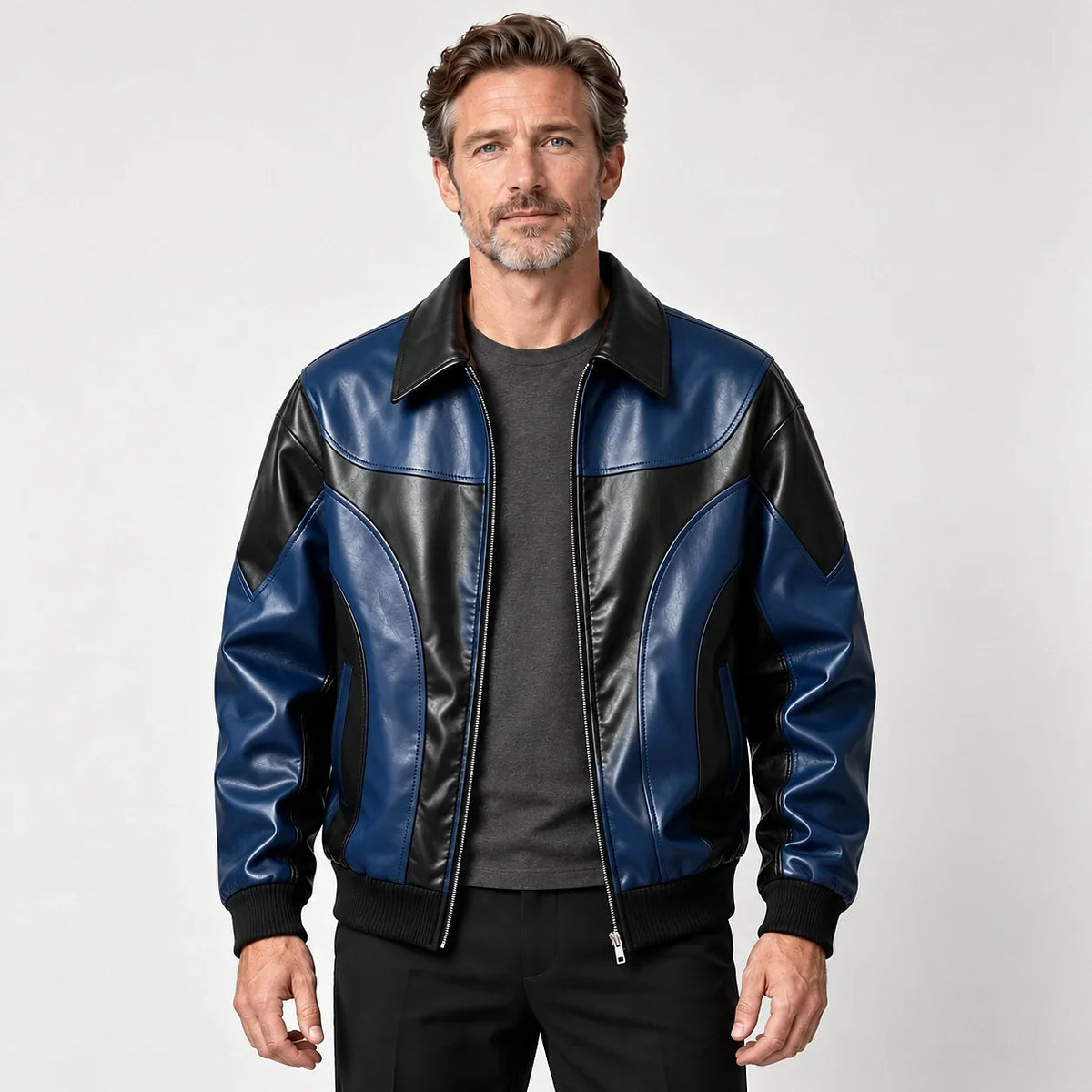 Leather Bomber Jacket