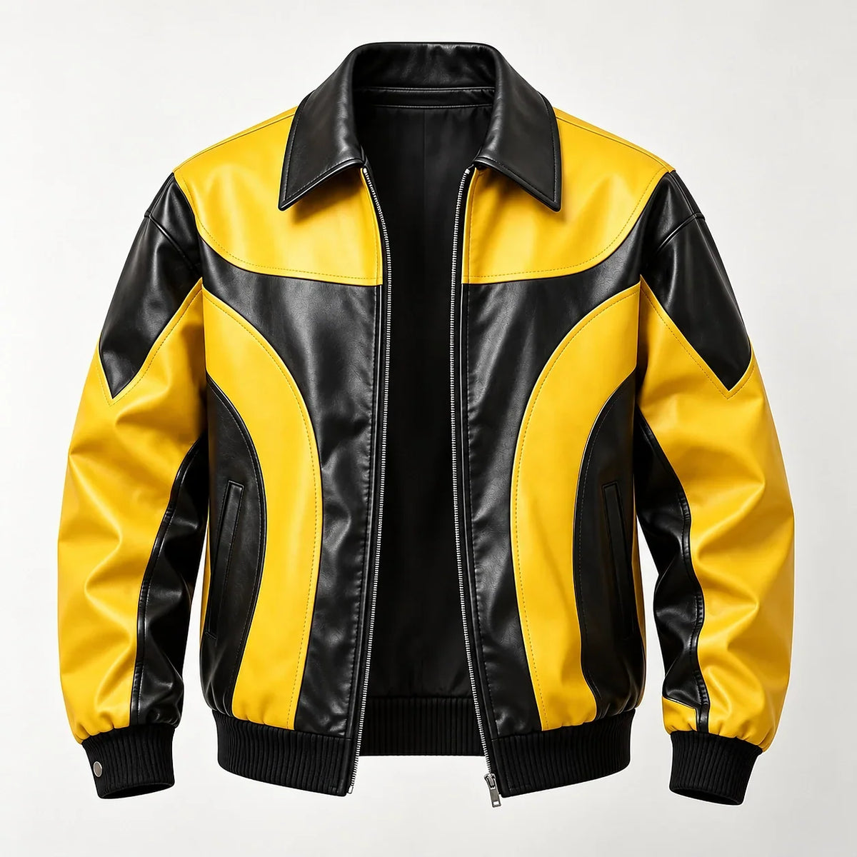 Leather Bomber Jacket