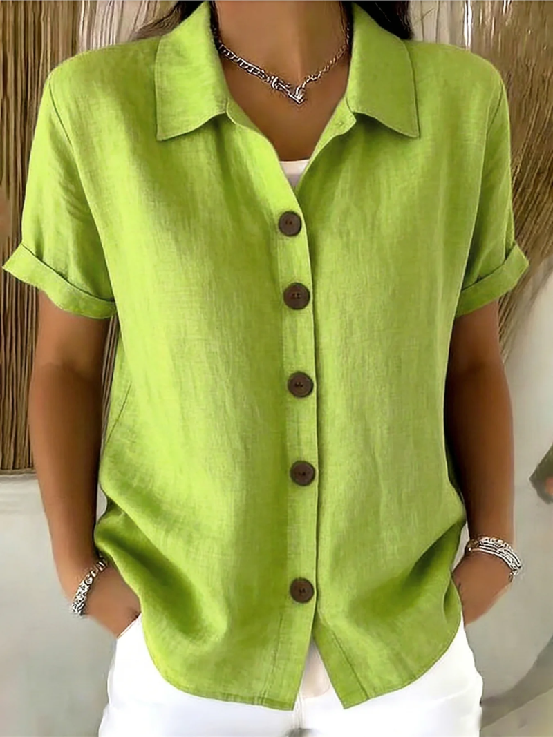 Relaxed Button-Front Shirt