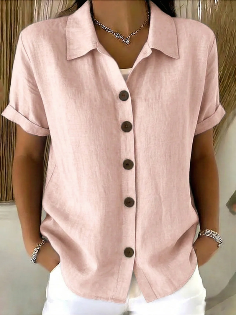 Relaxed Button-Front Shirt
