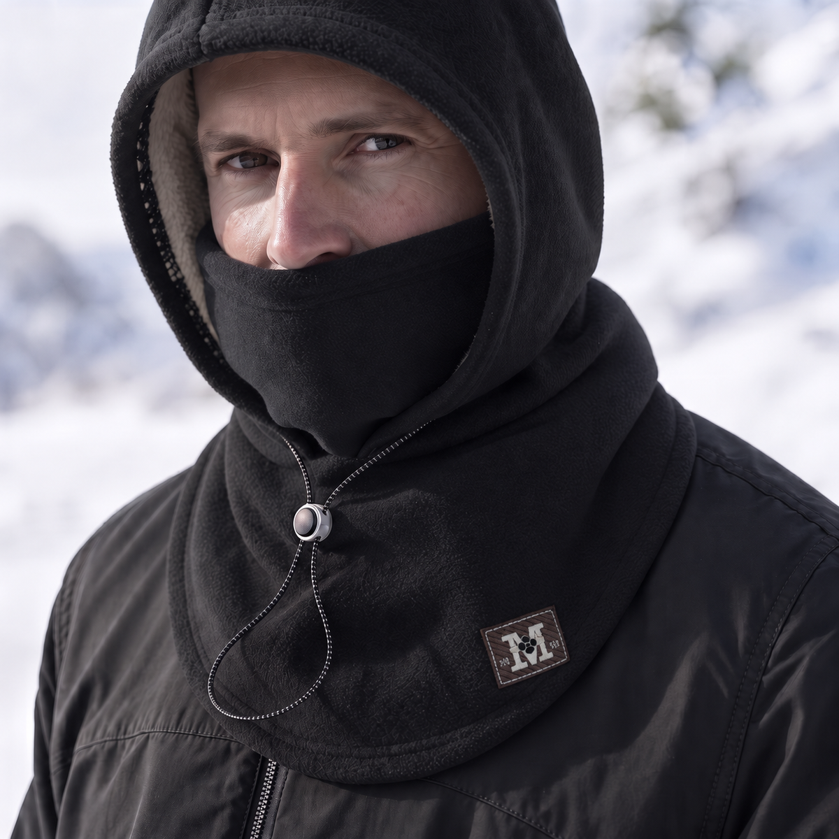 Fleece-Lined Adjustable Face-Covering Balaclava