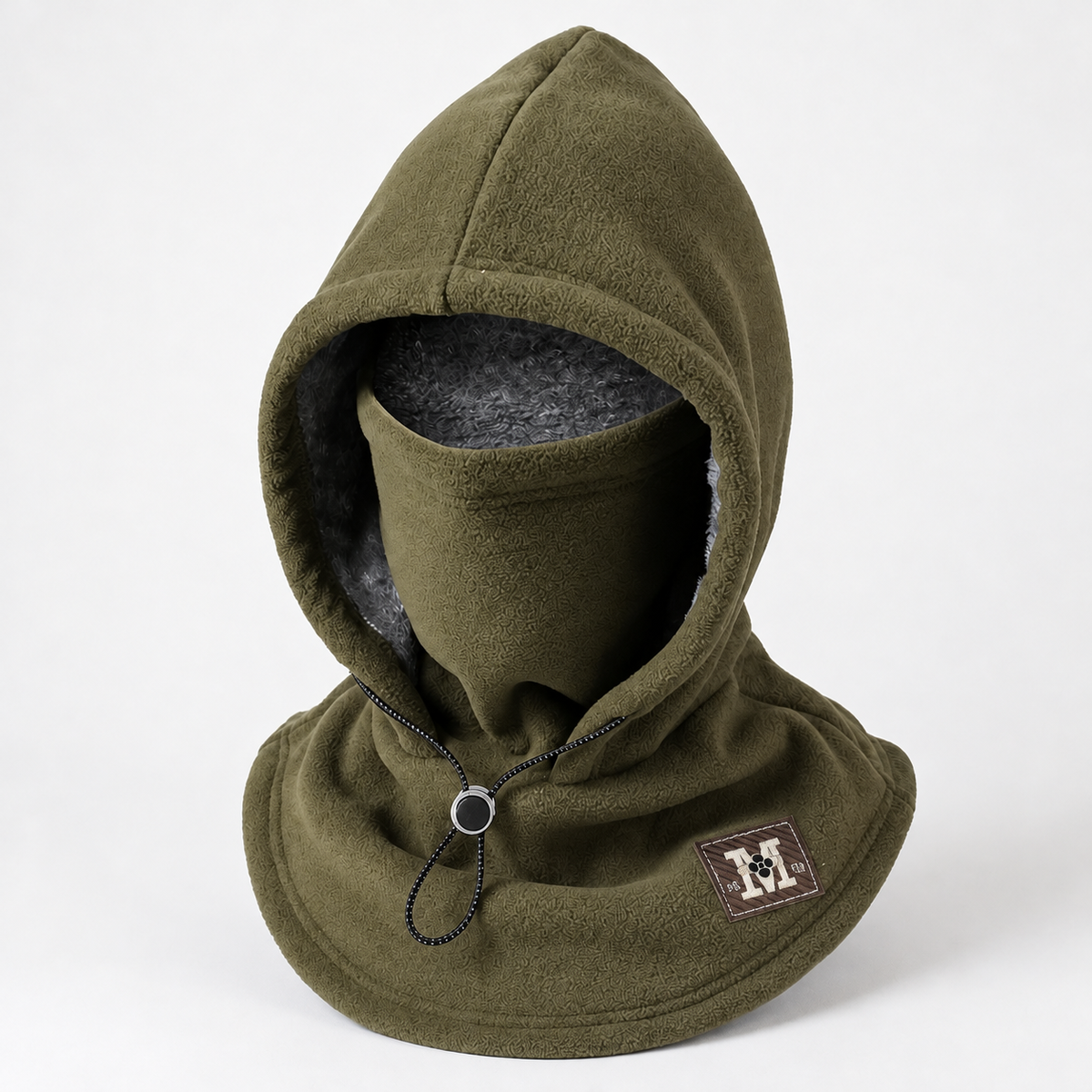 Fleece-Lined Adjustable Face-Covering Balaclava