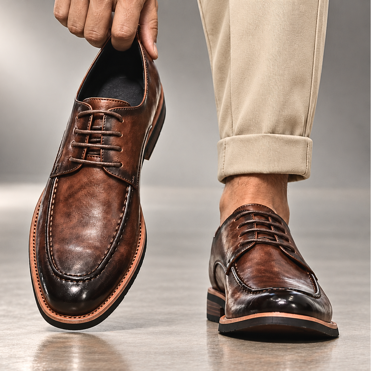 Dante Genuine Leather Derby Shoes