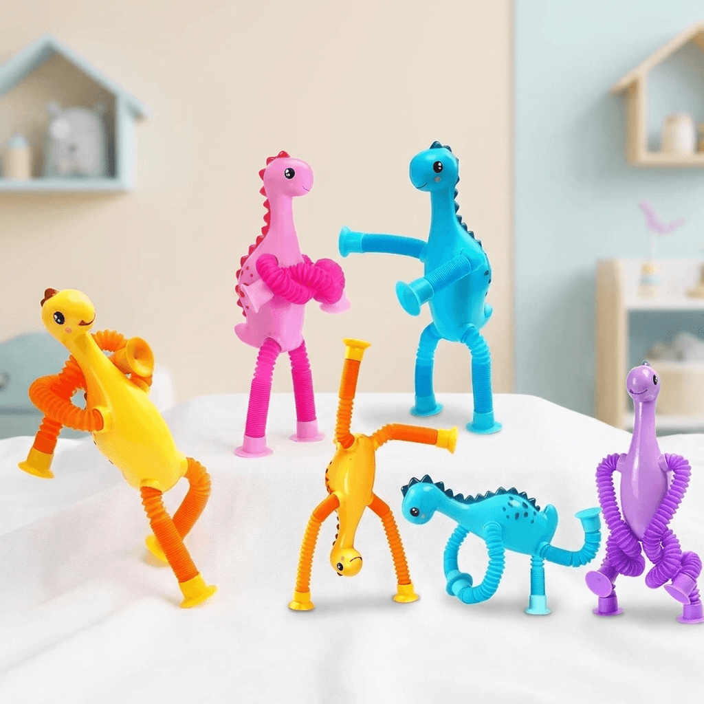 Stretchy Tube Dinosaur Toy for Creative Play & Calm Moments