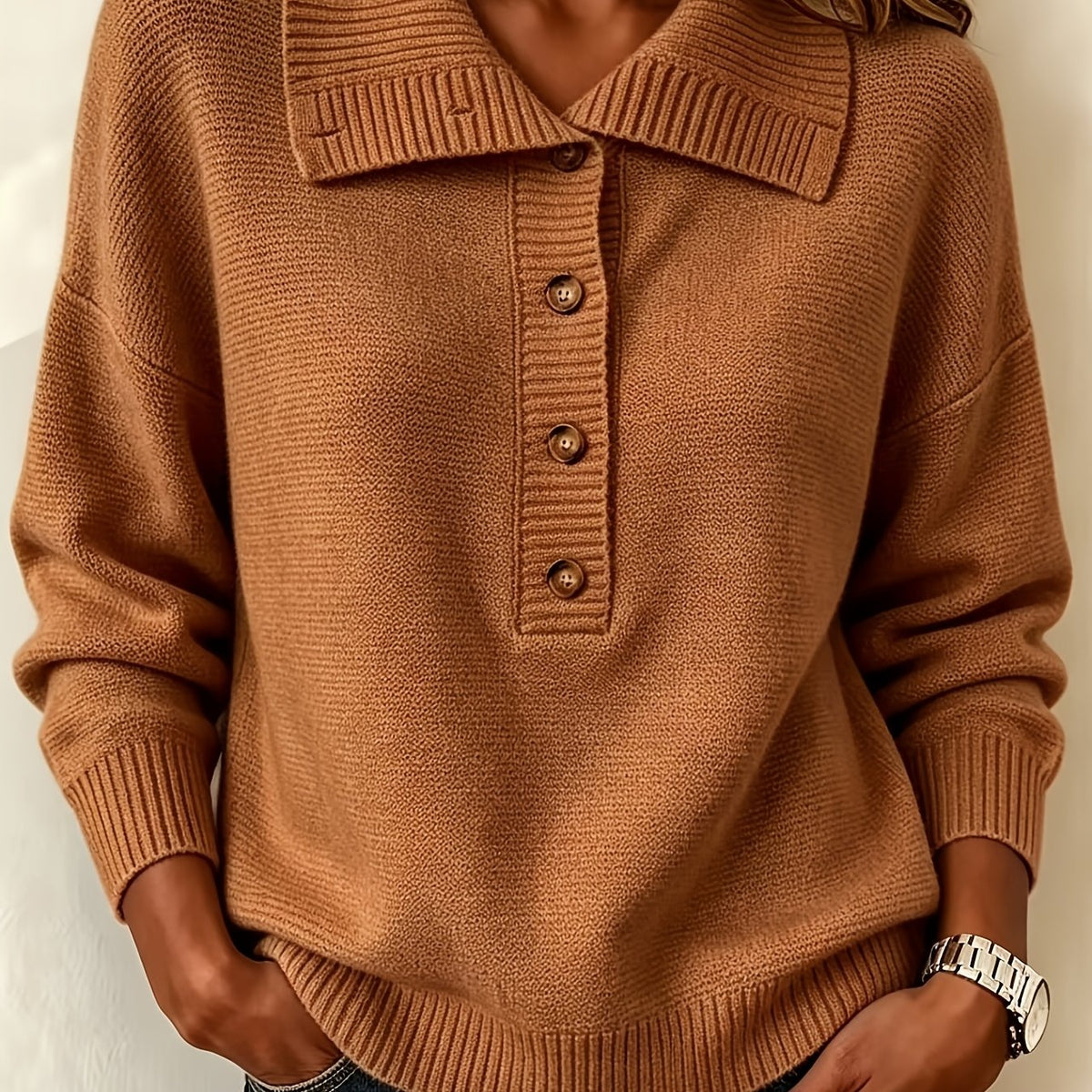 Nicole Women's Autumn Jumper with Buttons