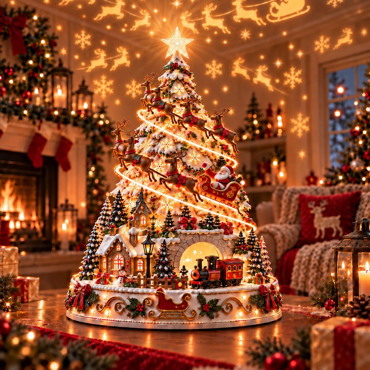Christmas Village Lightscape Tree