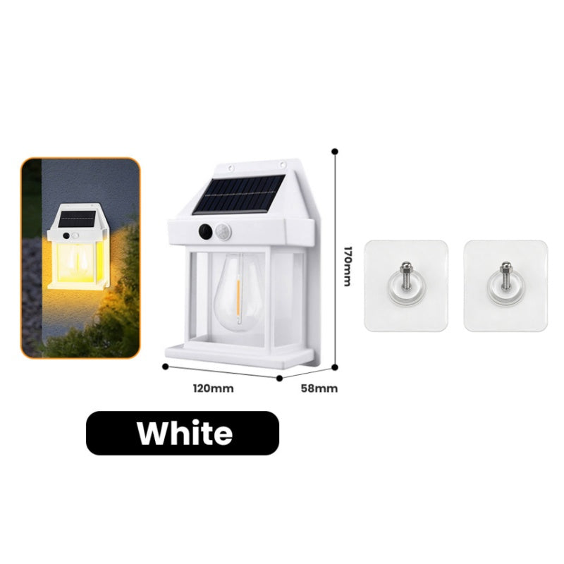 Solar Wall Light with Motion Sensor – Weatherproof, Automatic On/Off, Easy to Install for Garden and Pathways