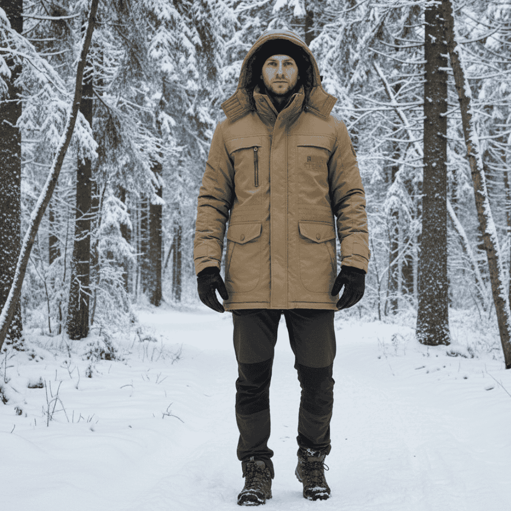 Padded Parka for Warmth & Protection on Cold Days