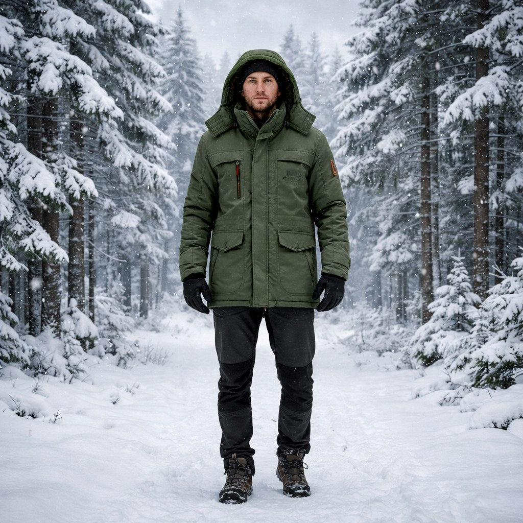 Padded Parka for Warmth & Protection on Cold Days