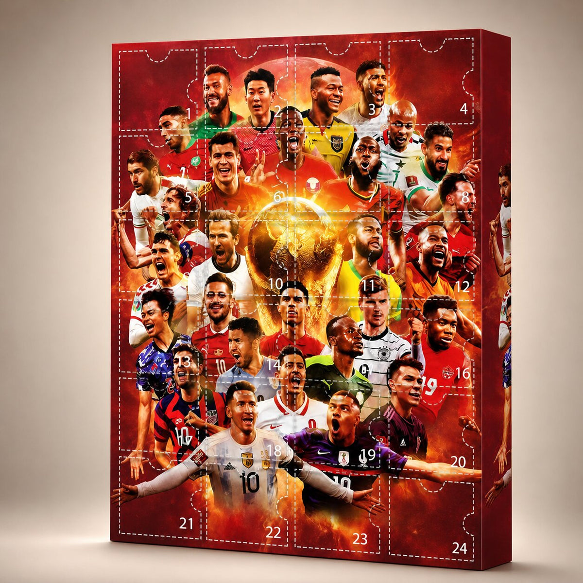 Football Advent Calendar with 24 daily surprises and 3D designs