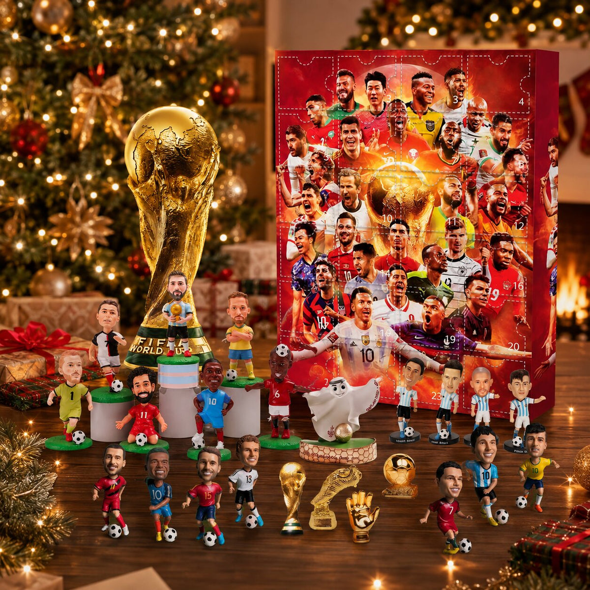Football Advent Calendar with 24 daily surprises and 3D designs