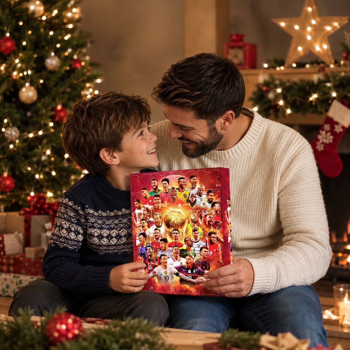 Football Advent Calendar with 24 daily surprises and 3D designs