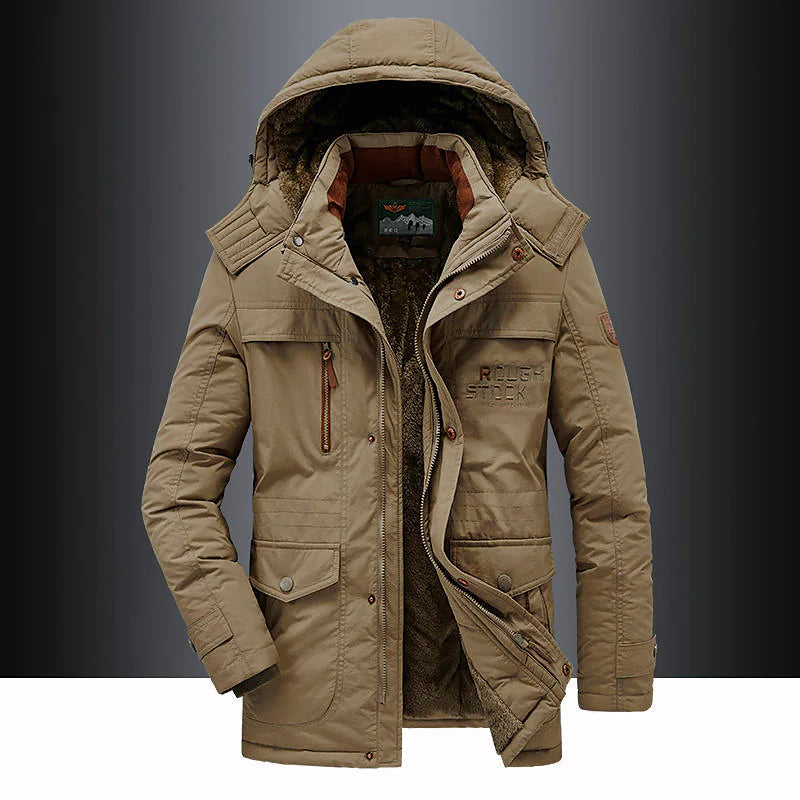 Men's Parka with Fleece Lining